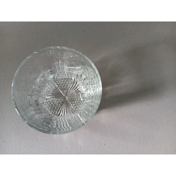 2 Italian Rocks Glass UNMATCHED Cut Glass Art Deco Regency Luxury Barware Retro - Picture 2 of 10